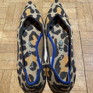 Rothy’s flats leopard animal print